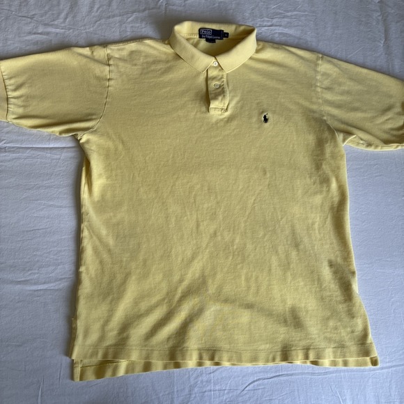 Ralph Lauren Other - Polo Ralph Lauren‎ Collared Short Sleeve Polo Shirt Men's XL Yellow